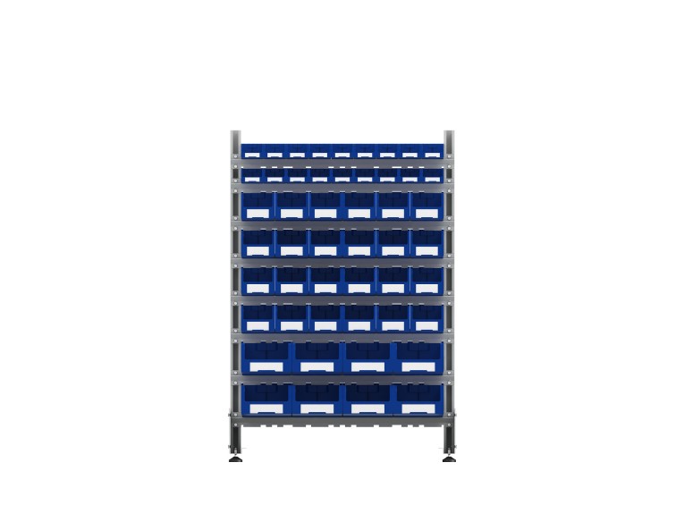 Стеллаж для пластиковых лотков SORTEX двухсторонний 1500x1000x800.06 купить в Котласе Стеллаж для пластиковых лотков SORTEX двухсторонний 1500x1000x800.06 купить в Котласе