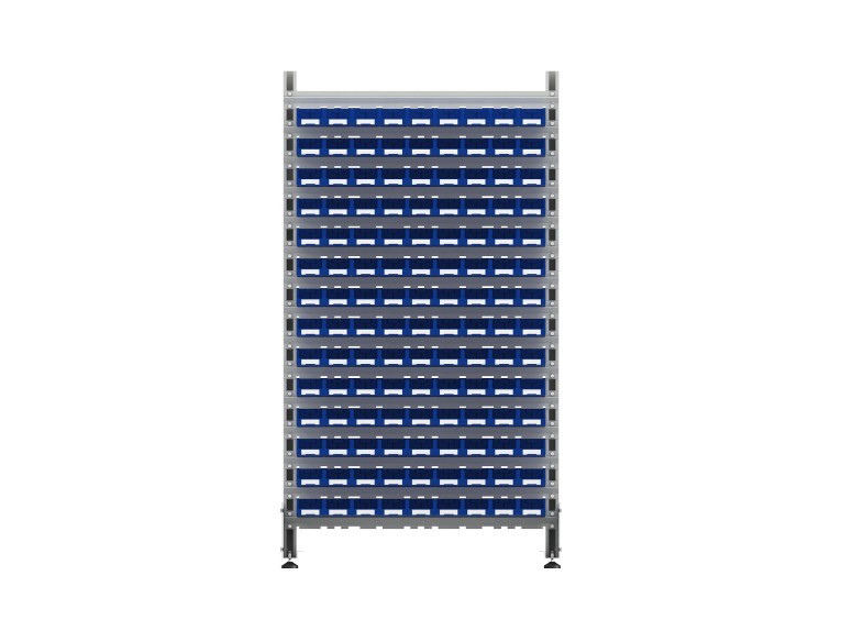 Стеллаж для пластиковых лотков SORTEX двухсторонний 1800x1000x800.01 купить в Котласе Стеллаж для пластиковых лотков SORTEX двухсторонний 1800x1000x800.01 купить в Котласе