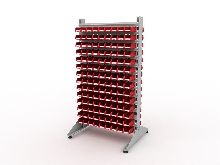 Стеллаж для пластиковых лотков SORTEX двухсторонний 1800x1000x800.01 купить в Котласе Стеллаж для пластиковых лотков SORTEX двухсторонний 1800x1000x800.01 купить в Котласе