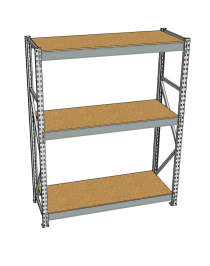 Стеллаж грузовой СГР 3000x900x400 3 полки (ДСП)