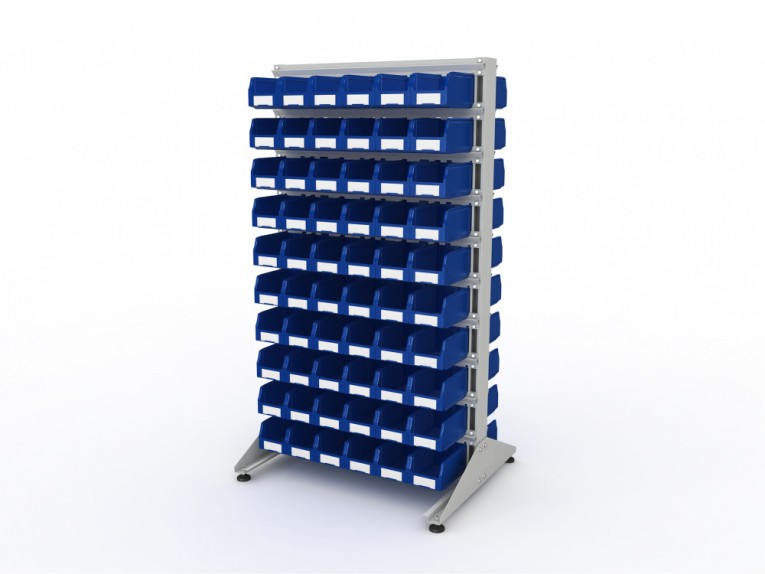 Стеллаж для пластиковых лотков SORTEX двухсторонний 1800x1000x800.02 купить в Котласе Стеллаж для пластиковых лотков SORTEX двухсторонний 1800x1000x800.02 купить в Котласе