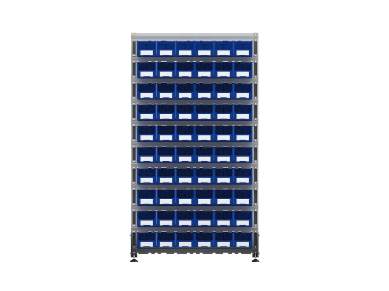 Стеллаж для пластиковых лотков SORTEX двухсторонний 1800x1000x800.02 купить в Котласе Стеллаж для пластиковых лотков SORTEX двухсторонний 1800x1000x800.02 купить в Котласе