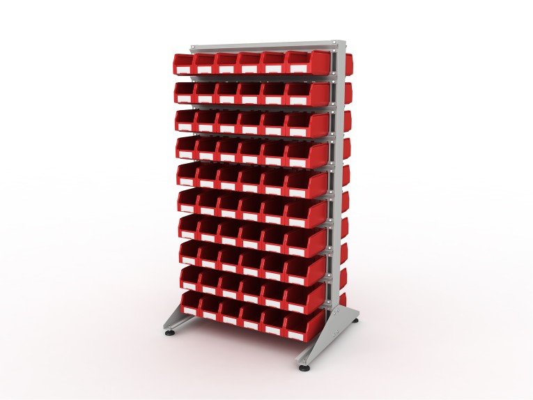 Стеллаж для пластиковых лотков SORTEX двухсторонний 1800x1000x800.02 купить в Котласе Стеллаж для пластиковых лотков SORTEX двухсторонний 1800x1000x800.02 купить в Котласе