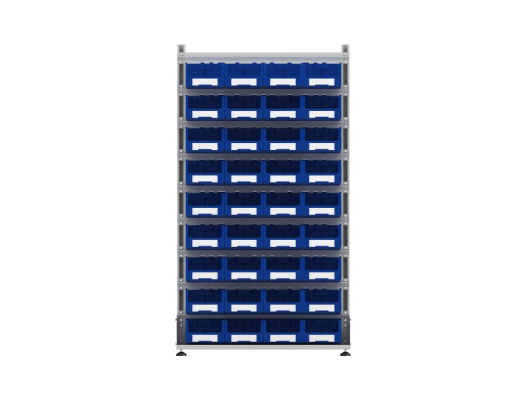 Стеллаж для пластиковых лотков SORTEX двухсторонний 1800x1000x800.03 купить в Котласе Стеллаж для пластиковых лотков SORTEX двухсторонний 1800x1000x800.03 купить в Котласе