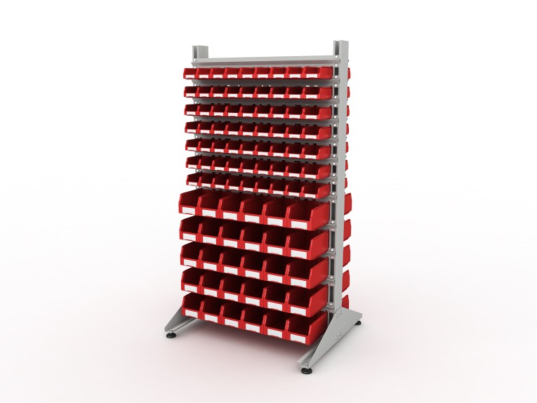 Стеллаж для пластиковых лотков SORTEX двухсторонний 1800x1000x800.04 купить в Котласе Стеллаж для пластиковых лотков SORTEX двухсторонний 1800x1000x800.04 купить в Котласе