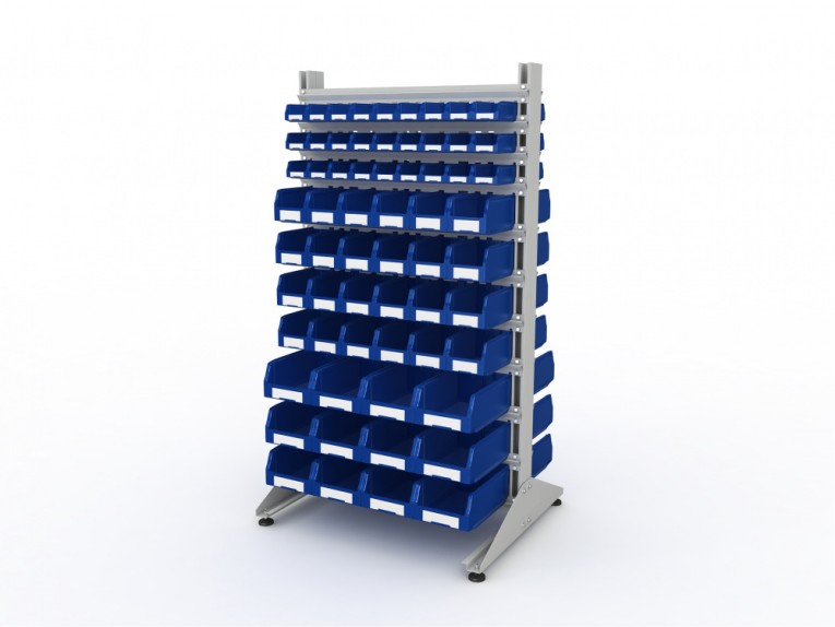 Стеллаж для пластиковых лотков SORTEX двухсторонний 1800x1000x800.05 купить в Котласе Стеллаж для пластиковых лотков SORTEX двухсторонний 1800x1000x800.05 купить в Котласе