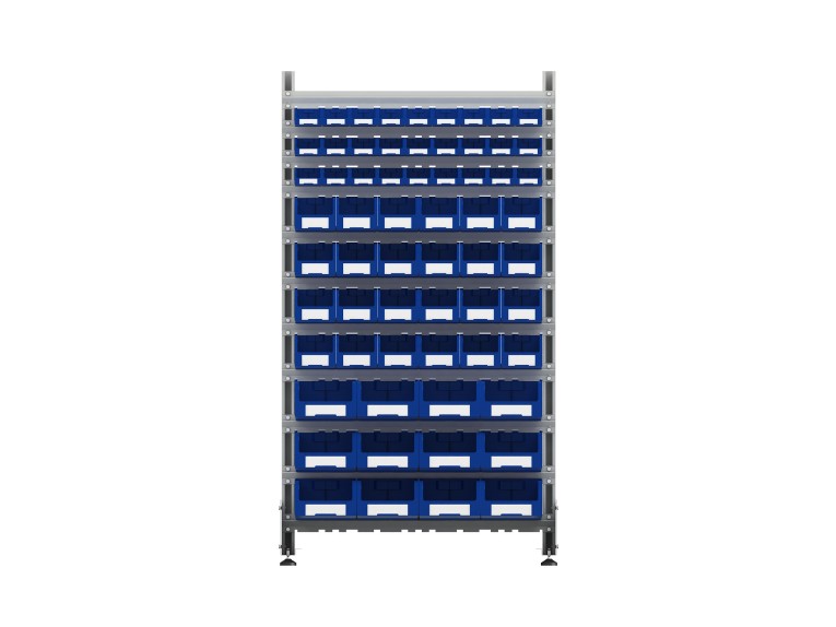 Стеллаж для пластиковых лотков SORTEX двухсторонний 1800x1000x800.05 купить в Котласе Стеллаж для пластиковых лотков SORTEX двухсторонний 1800x1000x800.05 купить в Котласе