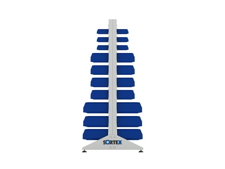 Стеллаж для пластиковых лотков SORTEX двухсторонний 1800x1000x800.05 купить в Котласе Стеллаж для пластиковых лотков SORTEX двухсторонний 1800x1000x800.05 купить в Котласе