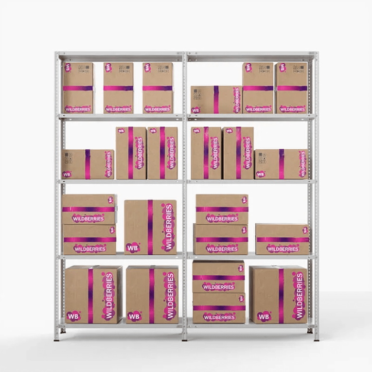 Стеллаж ПВЗ Wildberries 2000х2000х400 5 полок купить в Котласе Стеллаж ПВЗ Wildberries 2000х2000х400 5 полок купить в Котласе