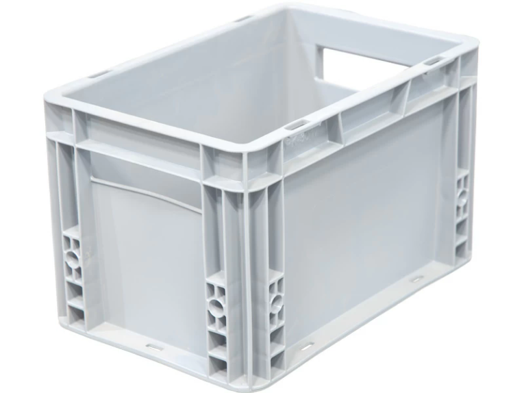 Ящик 300х200х170 сплошной, гладкое дно, цв. серый купить в Котласе