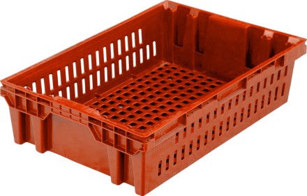 Ящик хлебный 600х400х152,5 красный вес 1,4 кг купить в Котласе