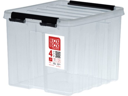 Контейнер Rox Box Original 4 (210х170х175 мм с крышкой и клипсами прозрачный) купить в Котласе