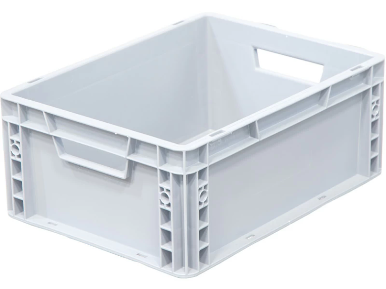 Ящик 400х300х170 сплошной, усиленное дно, цв. серый купить в Котласе