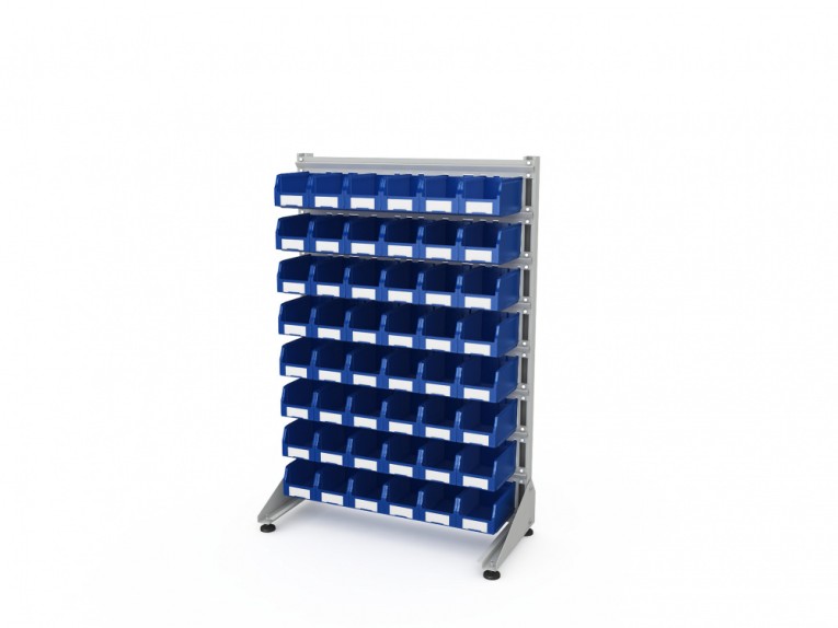 Стеллаж для пластиковых лотков SORTEX односторонний 1500x1000x450.02 купить в Котласе Стеллаж для пластиковых лотков SORTEX односторонний 1500x1000x450.02 купить в Котласе