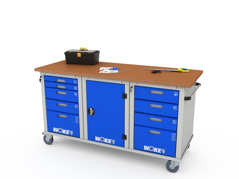 Верстак мобильный трехтумбовый WOKER PRO 3514.1800 купить в Котласе