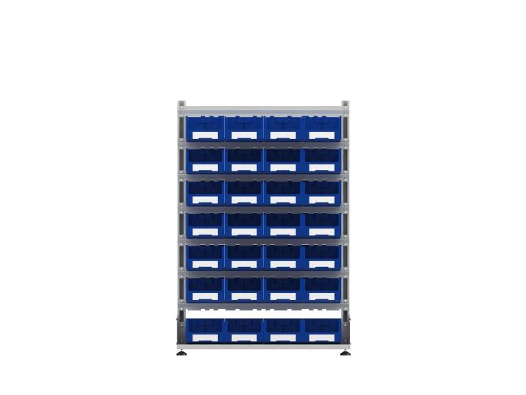 Стеллаж для пластиковых лотков SORTEX односторонний 1500x1000x450.03 купить в Котласе Стеллаж для пластиковых лотков SORTEX односторонний 1500x1000x450.03 купить в Котласе