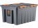Контейнер особопрочный Rox Box PRO 120 (740х565х400 мм с крышкой и клипсами, на роликах, антрацит) купить в Котласе