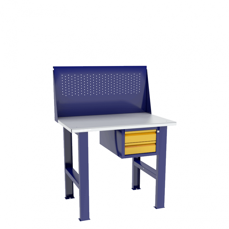 Верстак бестумбовый с подвесным ящиком ВП-Э с экраном купить в Котласе Верстак бестумбовый с подвесным ящиком ВП-Э с экраном купить в Котласе