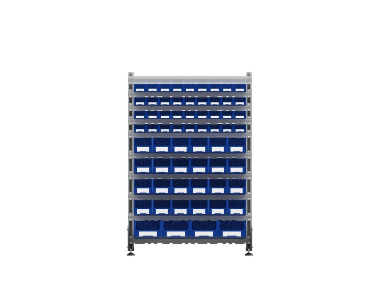 Стеллаж для пластиковых лотков SORTEX односторонний 1500x1000x450.05 купить в Котласе Стеллаж для пластиковых лотков SORTEX односторонний 1500x1000x450.05 купить в Котласе