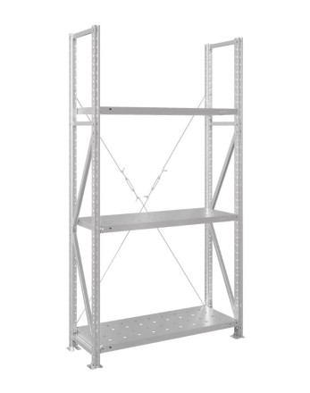 Стеллаж MS U 2500x700x800 3 полки (400 кг, перф) купить в Котласе
