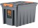 Контейнер особопрочный Rox Box PRO 70 (589х396х355 мм с крышкой и клипсами, на роликах, антрацит) купить в Котласе