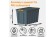 Контейнер особопрочный Rox Box PRO 70 (589х396х355 мм с крышкой и клипсами, на роликах, антрацит) купить в Котласе