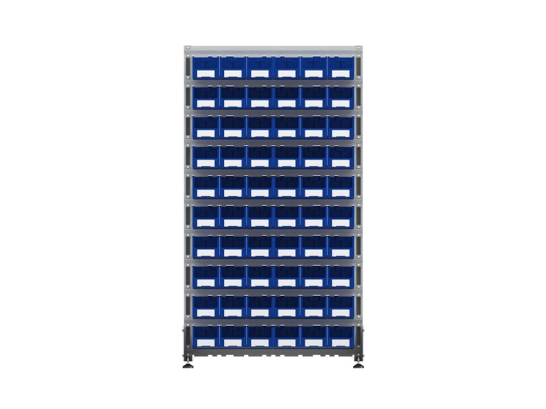 Стеллаж для пластиковых лотков SORTEX односторонний 1800x1000x450.02 купить в Котласе Стеллаж для пластиковых лотков SORTEX односторонний 1800x1000x450.02 купить в Котласе