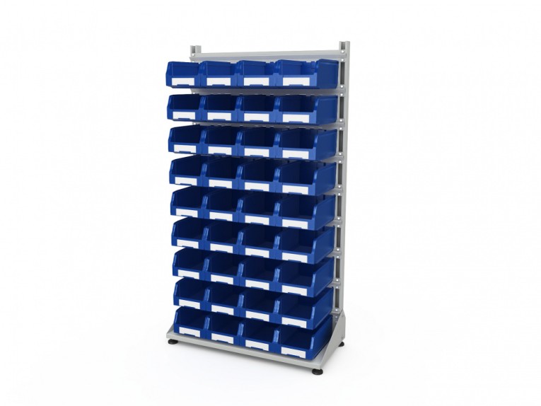 Стеллаж для пластиковых лотков SORTEX односторонний 1800x1000x450.03 купить в Котласе Стеллаж для пластиковых лотков SORTEX односторонний 1800x1000x450.03 купить в Котласе