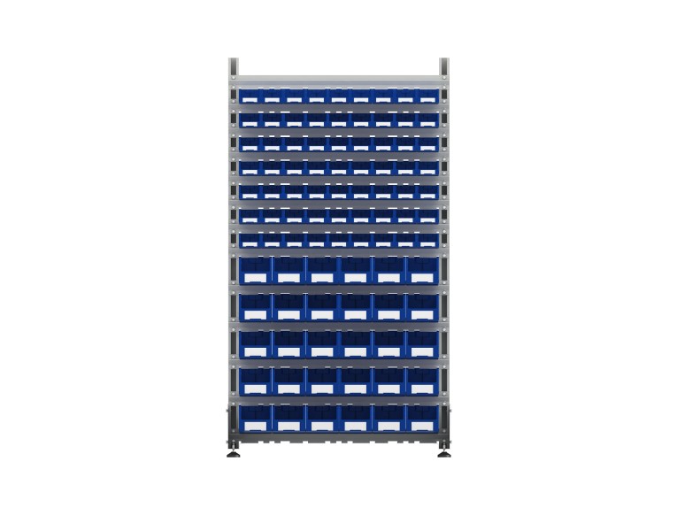 Стеллаж для пластиковых лотков SORTEX односторонний 1800x1000x450.04 купить в Котласе Стеллаж для пластиковых лотков SORTEX односторонний 1800x1000x450.04 купить в Котласе