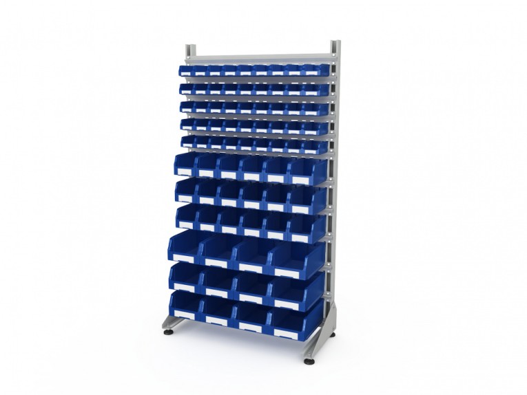 Стеллаж для пластиковых лотков SORTEX односторонний 1800x1000x450.06 купить в Котласе Стеллаж для пластиковых лотков SORTEX односторонний 1800x1000x450.06 купить в Котласе