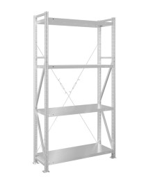 Стеллаж MS U 2500x700x400 4 полки (350 кг, металл)