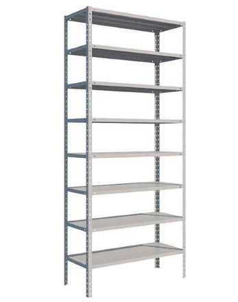 Стеллаж MS Strong 2750х1200х400 8 полок купить в Котласе
