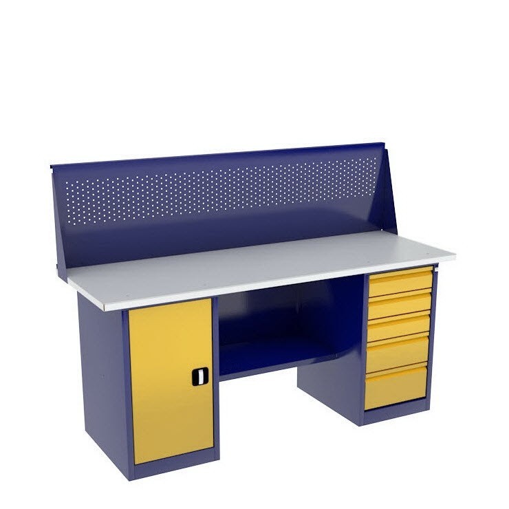 Верстак с тумбой и драйвером ВП-4/1,6 с экраном купить в Котласе Верстак с тумбой и драйвером ВП-4/1,6 с экраном купить в Котласе